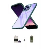 ieg™ iPhone 14 Pro Max Kılıf Nova Işık Serisi - Siyah Joko Magic 5D Hayalet Cam + Bilvis Titan Kamera Lens - GD