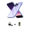 ieg™ iPhone 14 Pro Max Kılıf Nova Işık Serisi - Siyah Joko Magic 5D Hayalet Cam + Bilvis Titan Kamera Lens - GD