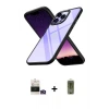 ieg™ iPhone 14 Pro Max Kılıf Nova Işık Serisi - Siyah Joko Magic 5D Hayalet Cam + Bilvis Titan Kamera Lens - GD