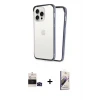 ieg™ iPhone 14 Pro Max Kılıf Pusula Asil Koleksiyonu - Siyah Bilvis 3D Mat Cam Ekran Koruyucu + Bilvis Titan Kamera Lens - SH