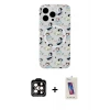 ieg™ iPhone 14 Pro Max Kılıf Pusula Form - Siyah Joko 5D Cam + PVD Metal Kamera Lens - TU