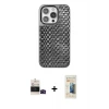 ieg™ iPhone 14 Pro Max Kılıf Siluet Form Serisi - Siyah 6D Mat Seramik Hayalet Nano Ekran Koruyucu + Bilvis Titan Kamera Lens - SH