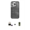 ieg™ iPhone 14 Pro Max Kılıf Siluet Form Serisi - Siyah Joko Magic 5D Hayalet Cam + Bilvis Titan Kamera Lens - GD