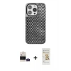 ieg™ iPhone 14 Pro Max Kılıf Siluet Form Serisi - Siyah Mat Seramik Nano Ekran Koruyucu + Bilvis Titan Kamera Lens - DNMR