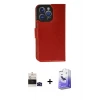 ieg™ iPhone 14 Pro Max Kılıf Siluet Işık Serisi - Siyah Bilvis 5in1 5D Magic Hayalet Cam Ekran Koruyucu + Bilvis Titan Kamera Lens - SH