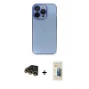 ieg™ iPhone 14 Pro Max Kılıf Siluet Minimal Özel Seri - Siyah 6D Mat Seramik Hayalet Nano Ekran Koruyucu + Raze Metal Kamera Lens - GD