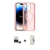 ieg™ iPhone 14 Pro Max Kılıf Siluet Minimal Prime - Şeffaf Pasifik Cam Ekran Koruyucu + Bilvis Titan Kamera Lens - GS