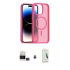 ieg™ iPhone 14 Pro Max Kılıf Siluet Minimal Prime - Şeffaf Pasifik Cam Ekran Koruyucu + Bilvis Titan Kamera Lens - GS