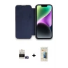ieg™ iPhone 14 Pro Max Kılıf Siluet Minimal Serisi - Siyah 6D Mat Seramik Hayalet Nano Ekran Koruyucu + Bilvis Titan Kamera Lens - GS