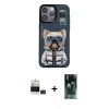 ieg™ iPhone 14 Pro Max Kılıf Siluet Modern Özel Seri - Şeffaf 360 Full Body Arka Koruyucu + Bilvis Titan Kamera Lens - DNMR