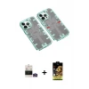 ieg™ iPhone 14 Pro Max Kılıf Ufuk Doku Prime - Siyah Buffer Cam Ekran Koruyucu + Bilvis Titan Kamera Lens - GD