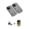 ieg™ iPhone 14 Pro Max Kılıf Ufuk Doku Prime - Siyah Buffer Cam Ekran Koruyucu + Bilvis Titan Kamera Lens - GD