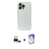ieg™ iPhone 14 Pro Max Kılıf Ufuk Minimal Özel Seri - Siyah Bilvis 5in1 3D Magic Cam Ekran Koruyucu + Bilvis Titan Kamera Lens - GS