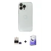 ieg™ iPhone 14 Pro Max Kılıf Ufuk Minimal Özel Seri - Siyah Bilvis 5in1 5D Magic Hayalet Cam Ekran Koruyucu + Bilvis Titan Kamera Lens - DNMR