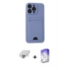 ieg™ iPhone 14 Pro Max Kılıf Vadi Çizgi Prime - Siyah Bilvis 5in1 3D Magic Cam Ekran Koruyucu + Band Metal Kamera Lens - GD