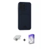 ieg™ iPhone 14 Pro Max Kılıf Vadi Çizgi Prime - Siyah Bilvis 5in1 3D Magic Cam Ekran Koruyucu + Band Metal Kamera Lens - GD