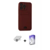 ieg™ iPhone 14 Pro Max Kılıf Vadi Çizgi Prime - Siyah Bilvis 5in1 3D Magic Cam Ekran Koruyucu + Band Metal Kamera Lens - GD