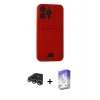 ieg™ iPhone 14 Pro Max Kılıf Vadi Çizgi Prime - Siyah Bilvis 5in1 3D Magic Cam Ekran Koruyucu + Raze Metal Kamera Lens - GS