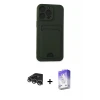 ieg™ iPhone 14 Pro Max Kılıf Vadi Çizgi Prime - Siyah Bilvis 5in1 3D Magic Cam Ekran Koruyucu + Raze Metal Kamera Lens - GS