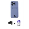 ieg™ iPhone 14 Pro Max Kılıf Vadi Çizgi Prime - Siyah Bilvis 5in1 3D Magic Cam Ekran Koruyucu + Raze Metal Kamera Lens - GS