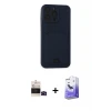 ieg™ iPhone 14 Pro Max Kılıf Vadi Çizgi Prime - Siyah Bilvis 5in1 5D Magic Hayalet Cam Ekran Koruyucu + Bilvis Titan Kamera Lens - SH