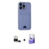 ieg™ iPhone 14 Pro Max Kılıf Vadi Çizgi Prime - Siyah Bilvis 5in1 5D Magic Hayalet Cam Ekran Koruyucu + Bilvis Titan Kamera Lens - SH