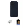 ieg™ iPhone 14 Pro Max Kılıf Vadi Çizgi Prime - Siyah Buffer Hayalet Cam Ekran Koruyucu + Band Metal Kamera Lens - GD