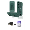 ieg™ iPhone 14 Pro Max Kılıf Vadi Form Prime - Siyah Bilvis 5in1 3D Magic Cam Ekran Koruyucu + Raze Metal Kamera Lens - GD