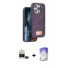 ieg™ iPhone 14 Pro Max Kılıf Vadi Klasik Serisi - Siyah Bilvis 5in1 3D Magic Cam Ekran Koruyucu + Bilvis Titan Kamera Lens - GS