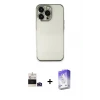 ieg™ iPhone 14 Pro Max Kılıf Vadi Minimal - Siyah Bilvis 5in1 3D Magic Cam Ekran Koruyucu + Bilvis Titan Kamera Lens - DNMR