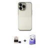 ieg™ iPhone 14 Pro Max Kılıf Vadi Minimal - Siyah Bilvis 5in1 5D Magic Hayalet Cam Ekran Koruyucu + Bilvis Titan Kamera Lens - SH