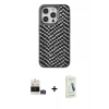 ieg™ iPhone 14 Pro Max Kılıf Vadi Özel Seri - Şeffaf Pasifik Cam Ekran Koruyucu + Bilvis Titan Kamera Lens - GD