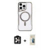ieg™ iPhone 14 Pro Max Kılıf Yadigar Klasik Özel Seri - Siyah 6D Mat Seramik Hayalet Nano Ekran Koruyucu + PVD Metal Kamera Lens - TU