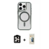 ieg™ iPhone 14 Pro Max Kılıf Yadigar Klasik Özel Seri - Siyah 6D Mat Seramik Hayalet Nano Ekran Koruyucu + PVD Metal Kamera Lens - TU