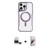 ieg™ iPhone 14 Pro Max Kılıf Yadigar Klasik Özel Seri - Siyah Bilvis 3D Mat Cam Ekran Koruyucu + Bilvis Titan Kamera Lens - GS