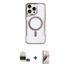 ieg™ iPhone 14 Pro Max Kılıf Yadigar Klasik Özel Seri - Siyah Bilvis 3D Mat Cam Ekran Koruyucu + Bilvis Titan Kamera Lens - GS