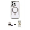 ieg™ iPhone 14 Pro Max Kılıf Yadigar Klasik Özel Seri - Siyah Mat Seramik Nano Ekran Koruyucu + Bilvis Titan Kamera Lens - SH