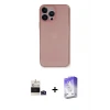 ieg™ iPhone 14 Pro Max Kılıf Yadigar Yansıma Serisi - Siyah Bilvis 5in1 3D Magic Cam Ekran Koruyucu + Bilvis Titan Kamera Lens - DNMR