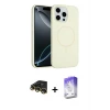 ieg™ iPhone 14 Pro Max Kılıf Yankı Form Serisi - Siyah Bilvis 5in1 3D Magic Cam Ekran Koruyucu + Raze Metal Kamera Lens - GD