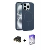 ieg™ iPhone 14 Pro Max Kılıf Yankı Form Serisi - Siyah Bilvis 5in1 3D Magic Cam Ekran Koruyucu + Raze Metal Kamera Lens - GD