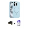 ieg™ iPhone 14 Pro Max Kılıf Yankı Form Serisi - Siyah Bilvis 5in1 3D Magic Cam Ekran Koruyucu + Raze Metal Kamera Lens - GD