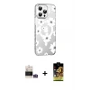 ieg™ iPhone 14 Pro Max Kılıf Yörünge Işık Prime - Siyah Buffer Cam Ekran Koruyucu + Bilvis Titan Kamera Lens - GS