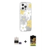 ieg™ iPhone 14 Pro Max Kılıf Yörünge Işık Prime - Siyah Buffer Cam Ekran Koruyucu + Bilvis Titan Kamera Lens - GS