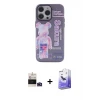 ieg™ iPhone 14 Pro Max Kılıf Zirve Form Özel Seri - Siyah Bilvis 5in1 5D Magic Hayalet Cam Ekran Koruyucu + Bilvis Titan Kamera Lens - DNMR