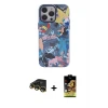 ieg™ iPhone 14 Pro Max Kılıf Zirve Form Özel Seri - Siyah Buffer Cam Ekran Koruyucu + Raze Metal Kamera Lens - GD