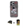 ieg™ iPhone 14 Pro Max Kılıf Zirve Form Özel Seri - Siyah Buffer Cam Ekran Koruyucu + Raze Metal Kamera Lens - GD