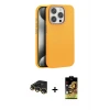 ieg™ iPhone 14 Pro Max Kılıf Zirve Modern Prime - Siyah Buffer Cam Ekran Koruyucu + Raze Metal Kamera Lens - GD