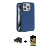 ieg™ iPhone 14 Pro Max Kılıf Zirve Modern Prime - Siyah Buffer Cam Ekran Koruyucu + Raze Metal Kamera Lens - GD