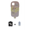 ieg™ iPhone 15 Kılıf Akış Yansıma - Siyah Joko Magic 5D Cam + PVD Metal Kamera Lens - TU