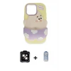 ieg™ iPhone 15 Kılıf Akış Yansıma - Siyah Joko Magic 5D Cam + PVD Metal Kamera Lens - TU